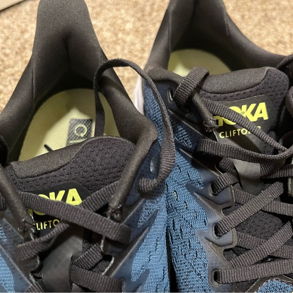 Hoka Men's Blue Coral and Black Athletic Shoes - Picture 9 of 15